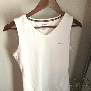White Reebok Workout Tank
